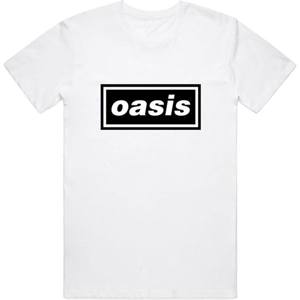 Oasis - T-Shirt "Decca"" Per Uomo/Donna Unisex RO508 (L) (Bianco)"-image