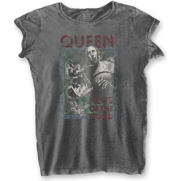 Queen - Maglietta "News Of The World"" Per Donna RO146 (Xl) (Anthrazit)"-image