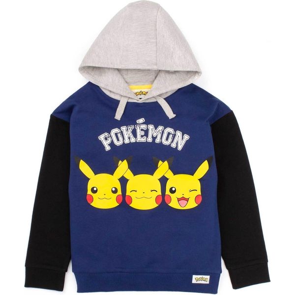 Pokemon - Felpa Con Cappuccio Per Ragazzi NS6165 (146-152) (Blu)-image