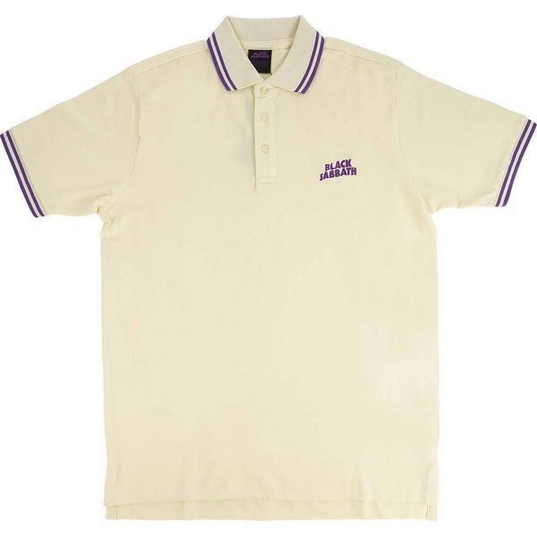 Black Sabbath - Polo Logo Per Uomo/Donna Unisex RO608 (M) (Naturale)-image