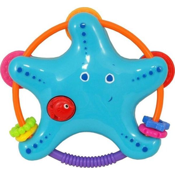 Baby Mix Sonaglio Per Bambini Stella Marina Blu-image