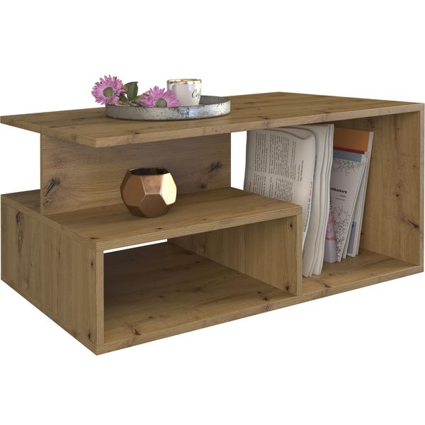 Tavolino Da Soggiorno Lihua - Rovere Artisan-image