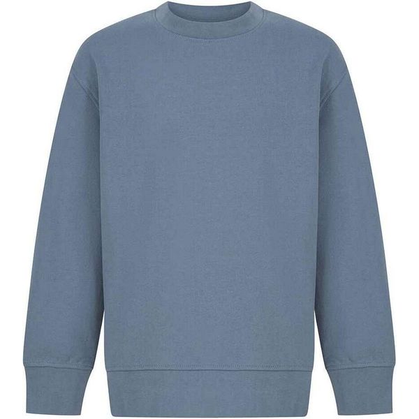Sf Minni - Felpa Orlo Arrotondato Per Bambini PC5247 (146-152) (Blu Pietra)-image