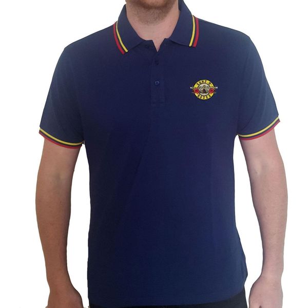 Guns N Roses - Polo "Classic"" Per Uomo/Donna Unisex RO754 (M) (Blu Navy)"-image