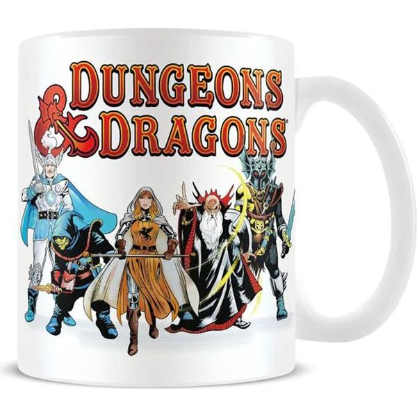 Dungeons & Dragons - Tazza Da Caffè, Figure PM5505 (Taglia Unica) (Bianco/Rosso)-image