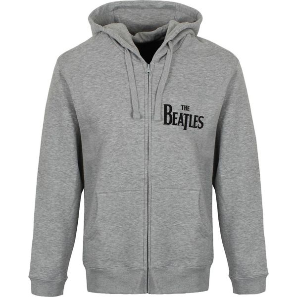 The Beatles - Felpa Con Cappuccio A Zip Intera Per Uomo/Donna Unisex RO288 (M) (Grigio)-image