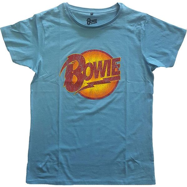 David Bowie - Maglietta Logo "Diamond Dogs"" Per Uomo/Donna Unisex RO794 (M) (Blu)"-image