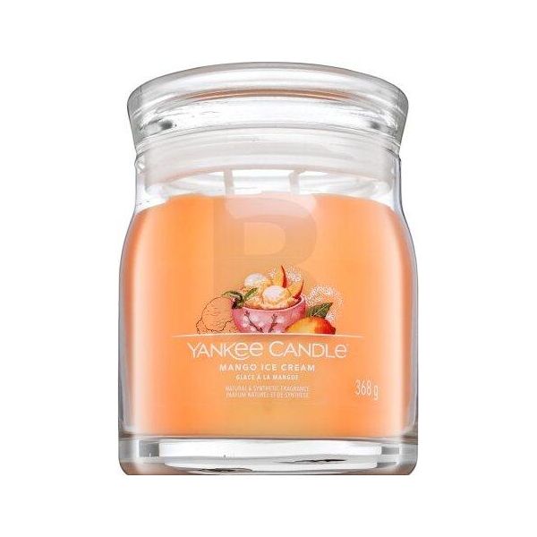 Yankee Candle - Mango Ice Cream Signature Candle ( Mangová Zmrzlina ) - Vonná SvíčKa 368.0G-image
