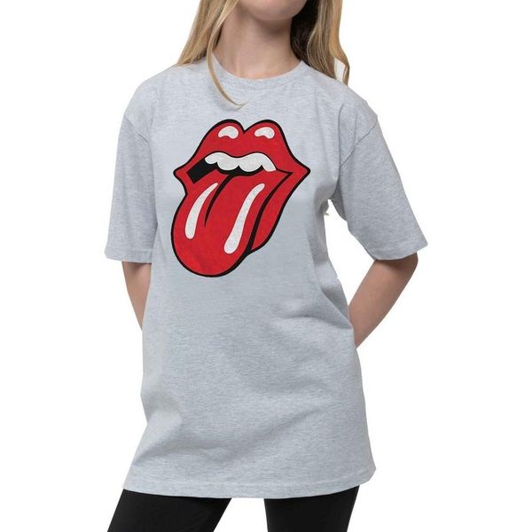 The Rolling Stones - Maglietta "Classic"" Per Bambini RO1136 (146-152) (Grigio Screziato)"-image