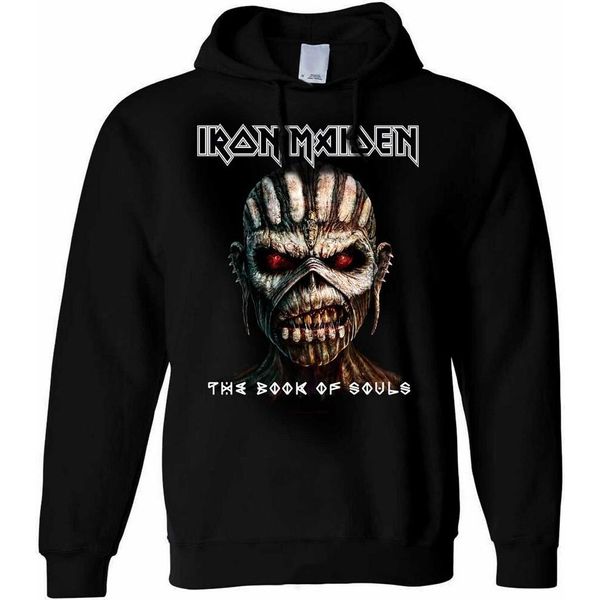 Iron Maiden - Felpa Con Cappuccio "The Book Of Souls"" Per Uomo/Donna Unisex RO1834 (S) (Nero)"-image