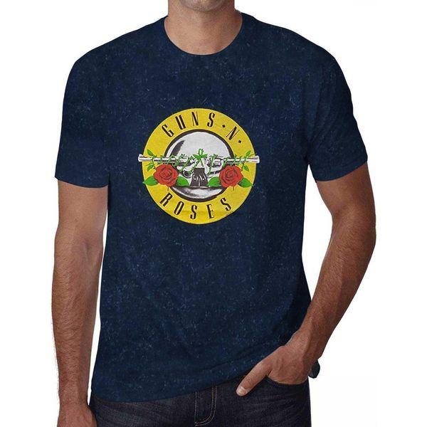 Guns N Roses - Maglietta "Classic"" Per Uomo/Donna Unisex RO1256 (M) (Blu Navy)"-image