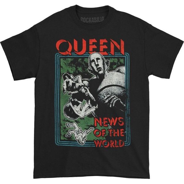 Queen - Maglietta "News Of The World"" Per Uomo/Donna Unisex RO1680 (L) (Nero)"-image