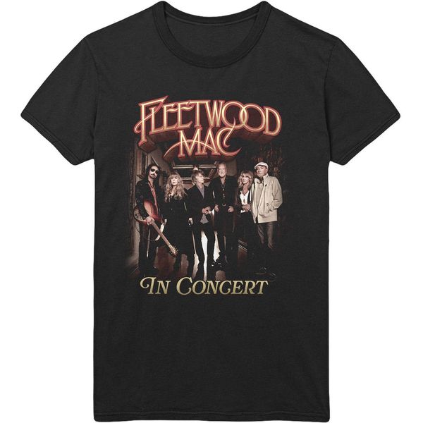 Fleetwood Mac - Maglietta "In Concert"" Per Uomo/Donna Unisex RO1264 (M) (Nero)"-image