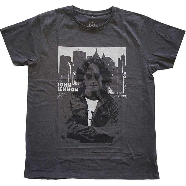 John Lennon - Maglietta Uomo/Donna Unisex RO1923 (L) (Antracite)-image