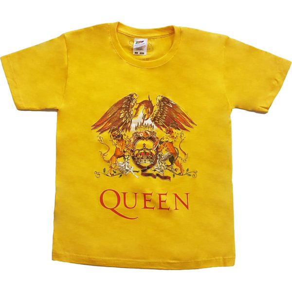 Queen - Maglietta "Classic"" Per Bambini RO463 (158-164) (Giallo)"-image