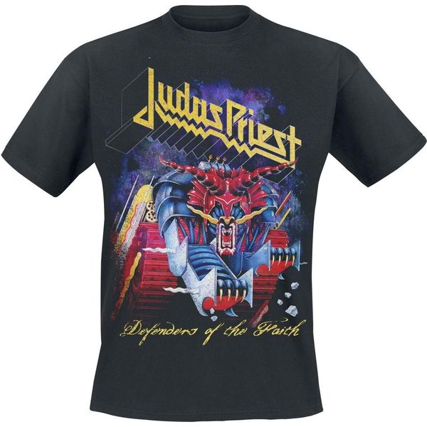 Judas Priest - Maglietta "Defenders Of The Faith"" Per Uomini/Donne Unisex RO2512 (Xl) (Nero)"-image