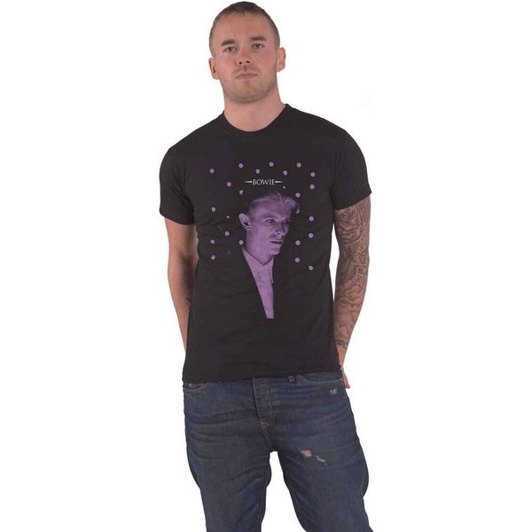 David Bowie - Maglietta Da Uomo/Donna Unisex RO459 (M) (Nero)-image