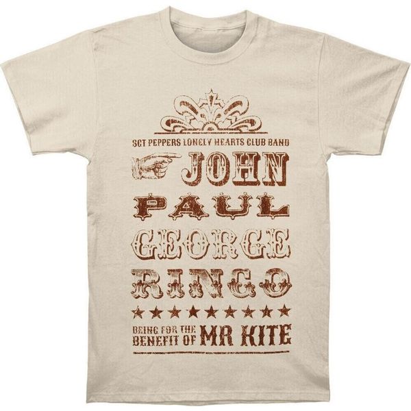 The Beatles - Maglietta "Mr Kite"" Per Uomo/Donna Unisex RO1887 (Xxl) (Sand)"-image