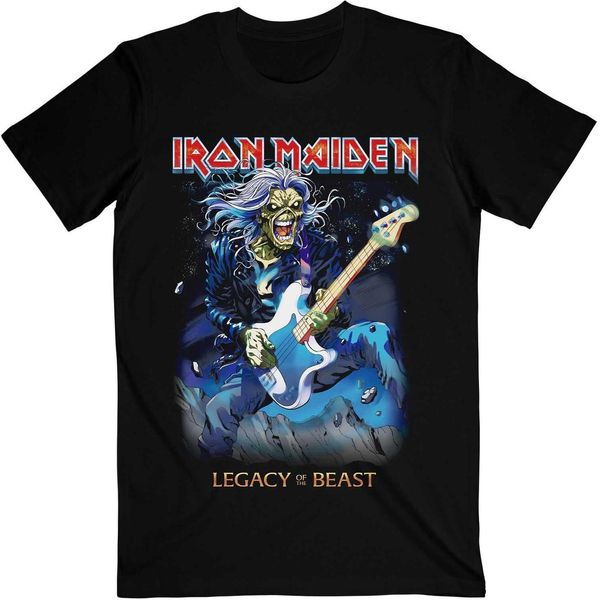 Iron Maiden - Maglietta "Eddie On Bass"" Per Uomo/Donna Unisex RO2251 (M) (Nero)"-image