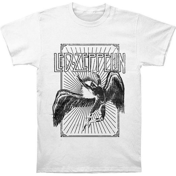 Led Zeppelin - Maglietta "Icarus Burst"" Per Uomo/Donna Unisex RO1008 (Xl) (Bianco)"-image