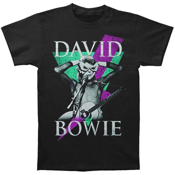 David Bowie - Maglietta Da Uomo/Donna Unisex RO310 (M) (Nero)-image