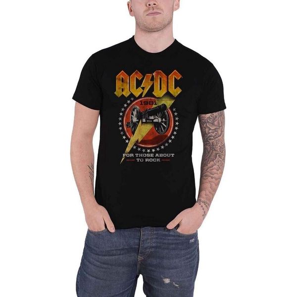 Ac/Dc - Maglietta "For Those About To Rock ´81"" Per Bambini/Donne Unisex RO1439 (Xl) (Schwarz)"-image