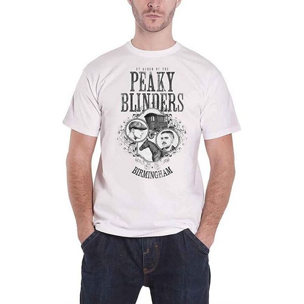 Peaky Blinders - Maglietta Da Uomo/Donna Unisex RO743 (M) (Bianco)-image
