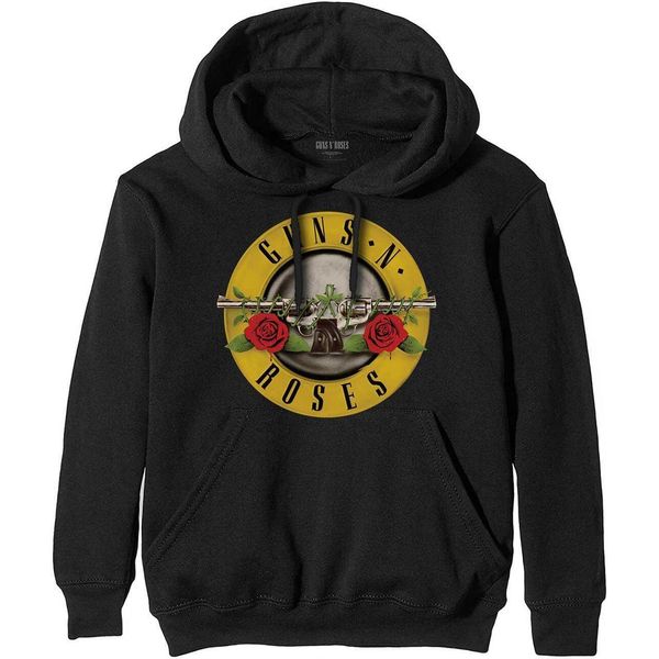 Guns N Roses - Felpa Con Cappuccio "Classic"" Per Uomo/Donna Unisex RO751 (S) (Nero)"-image