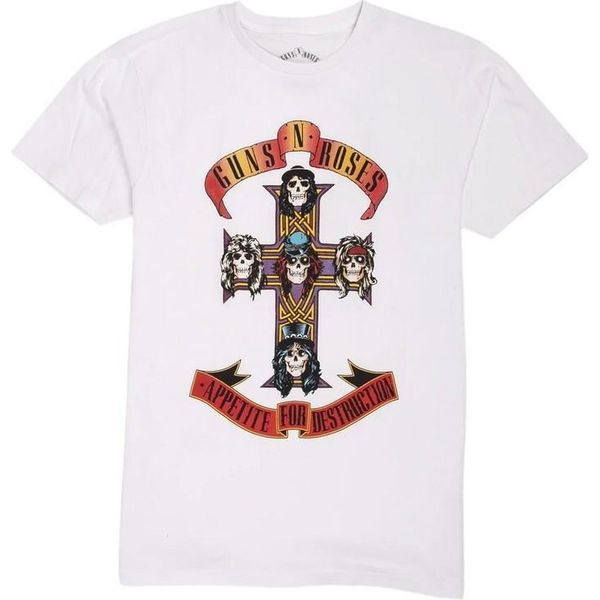 Guns N Roses - Maglietta "Appetite For Destruction"" Da Donna RO784 (L) (Bianco)"-image
