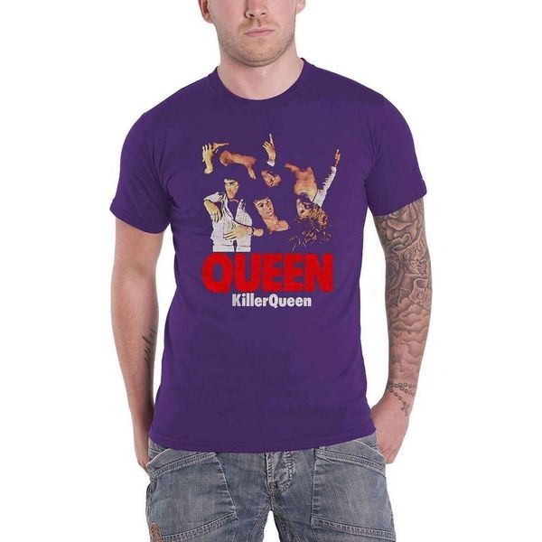 Queen - Maglietta "Killer Queen"" Per Uomo/Donna Unisex RO1635 (Xxl) (Viola)"-image