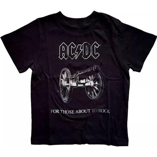 Ac/Dc - Maglietta "About To Rock"" Per Bambini RO194 (104) (Nero)"-image