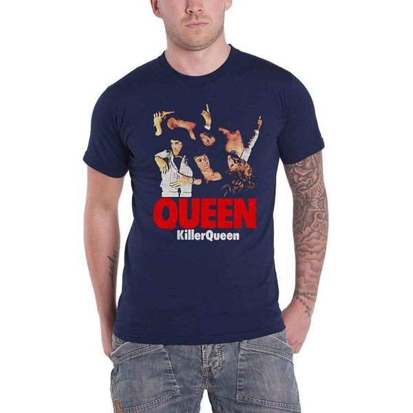 Queen - Maglietta "Killer Queen"" Per Uomo/Donna Unisex RO1635 (Xxl) (Blu Navy)"-image