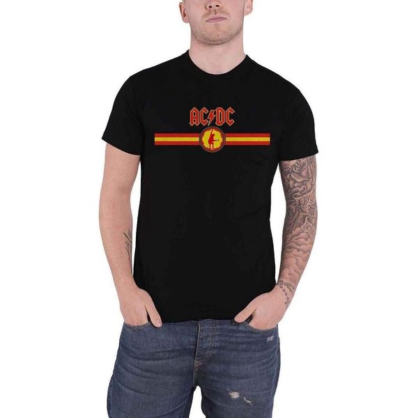 Ac/Dc - Maglietta Logo Per Uomo/Donna Unisex RO1844 (S) (Nero/Rosso)-image