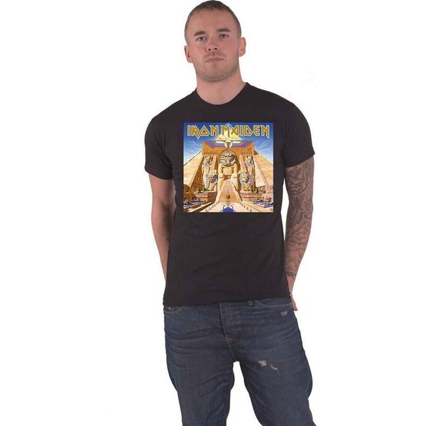 Iron Maiden - Maglietta "Powerslave"" Per Uomo/Donna Unisex RO1769 (Xl) (Nero)"-image