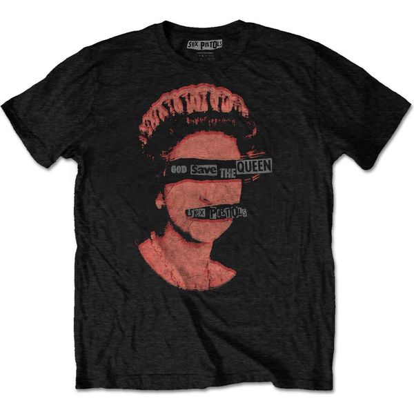 Sex Pistols - Maglietta "God Save The Queen"" Per Uomo/Donna Unisex RO2273 (L) (Nero)"-image