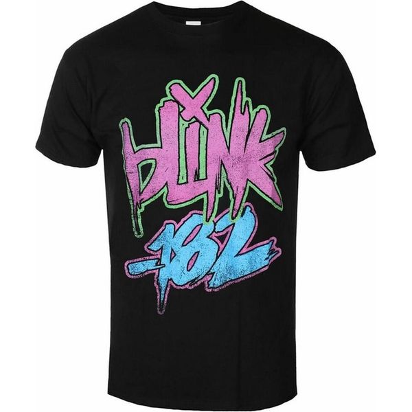 Blink 182 - Maglietta Logo Per Uomo/Donna Unisex RO690 (Xxl) (Nero)-image