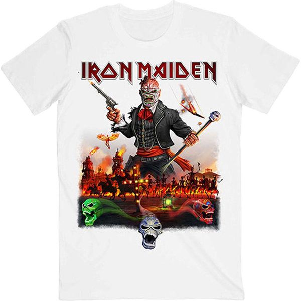 Iron Maiden - Maglietta "Legacy Of The Beast Live In Mexico City"" Per Bambini/Donne Unisex RO950 (M) (Bianco)"-image