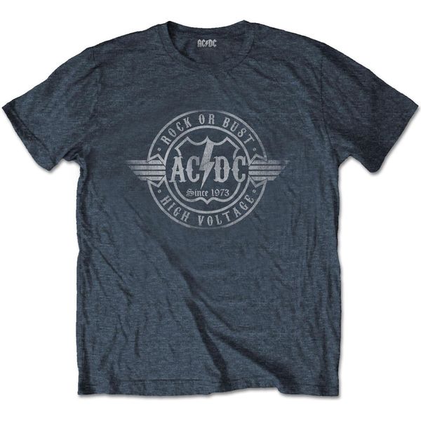 Ac/Dc - Maglietta "Rock Or Bust"" Per Uomo/Donna Unisex RO1454 (Xl) (Grigio Screziato)"-image