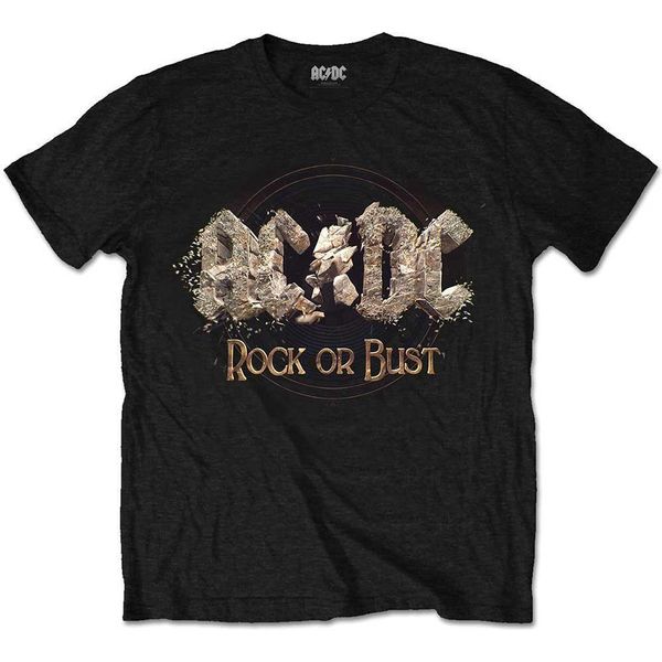 Ac/Dc - Maglietta "Rock Or Bust"" Per Uomo/Donna Unisex RO1034 (S) (Nero)"-image