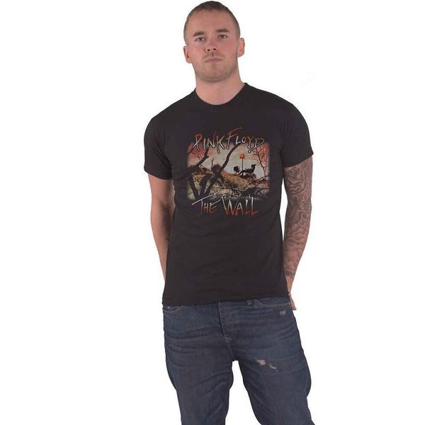 Pink Floyd - Maglietta "The Wall"" Per Uomo/Donna Unisex RO1232 (L) (Nero)"-image