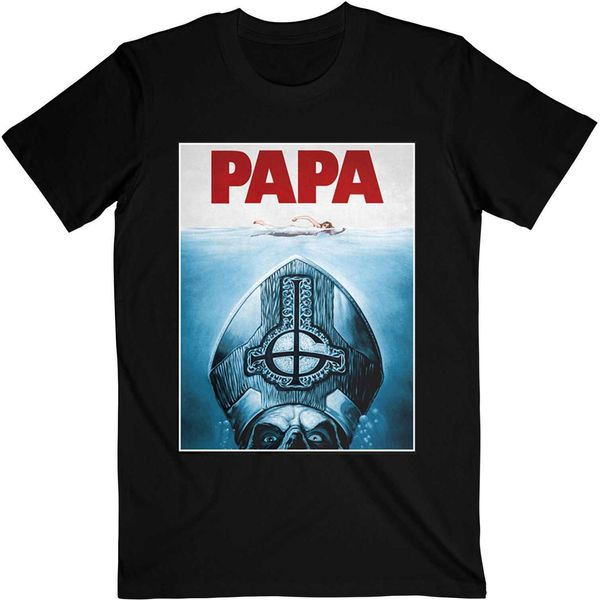 Ghost - Maglietta "Papa Jaws"" Per Uomo/Donna Unisex RO1196 (S) (Nero)"-image