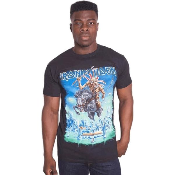 Iron Maiden - Maglietta "Tour Trooper"" Per Uomo/Donna Unisex RO1561 (S) (Nero)"-image
