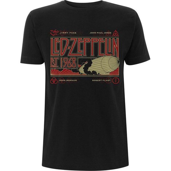 Led Zeppelin - Maglietta Da Uomo/Donna Unisex RO1706 (L) (Nero)-image