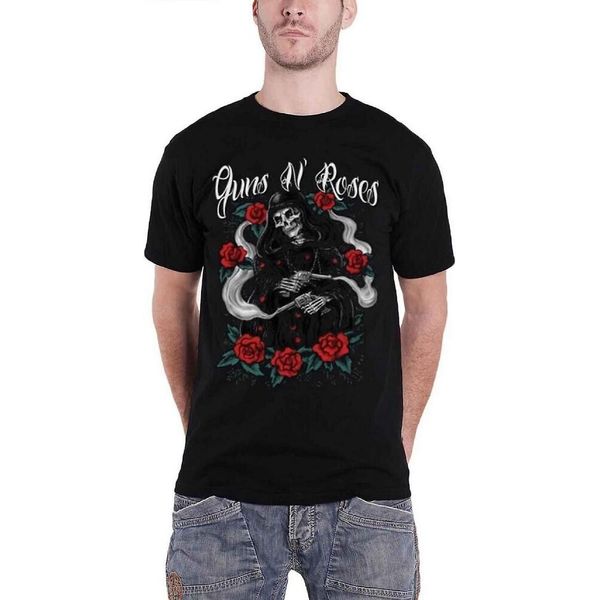 Guns N Roses - Maglietta "Reaper"" Per Uomo/Donna Unisex RO1314 (L) (Nero)"-image