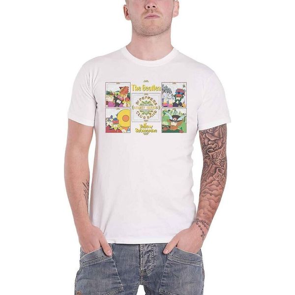 The Beatles - Maglietta "Yellow Submarine"" Per Uomo/Donna Unisex RO1296 (Xl) (Bianco)"-image