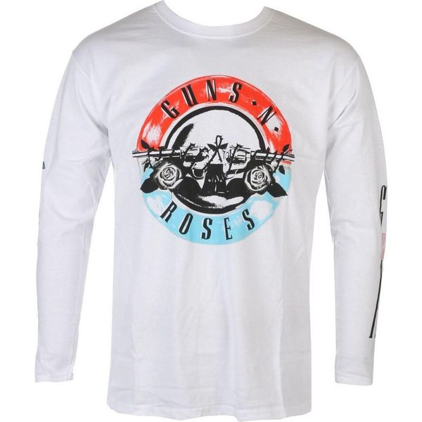 Guns N Roses - Maglietta "Motorcross"" Uomo/Donna Unisex Manica Lunga RO1452 (S) (Bianco)"-image