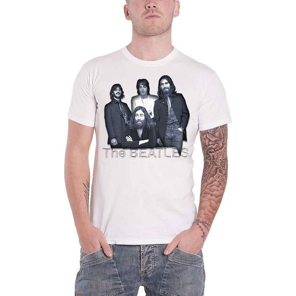 The Beatles - Maglietta "Tittenhurst Table"" Da Uomo/Donna Unisex RO197 (Xl) (Bianco)"-image