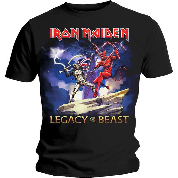 Iron Maiden - Maglietta "Legacy Beast Fight"" Per Uomo/Donna Unisex RO1583 (L) (Nero)"-image