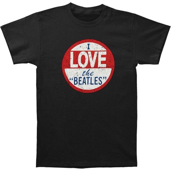 The Beatles - Maglietta "I Love"" Per Uomo/Donna Unisex RO1645 (S) (Nero)"-image