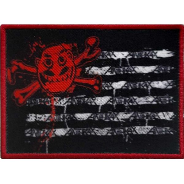 Anthrax - Bandiera - Toppa Da Stirare RO3943 (Taglia Unica) (Nero/Rosso/Bianco)-image